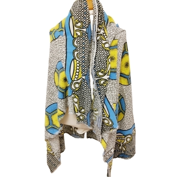 AFRICAN MASAI Kenya Katenge Cotton Soccer Fabric Wrap Scarf Towel - Picture 3 of 12